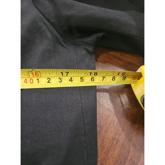 Vintage Chloe Wool Black Women's Blazer Jacket Size T36 Made in France Size 8 - Picture 5 of 10